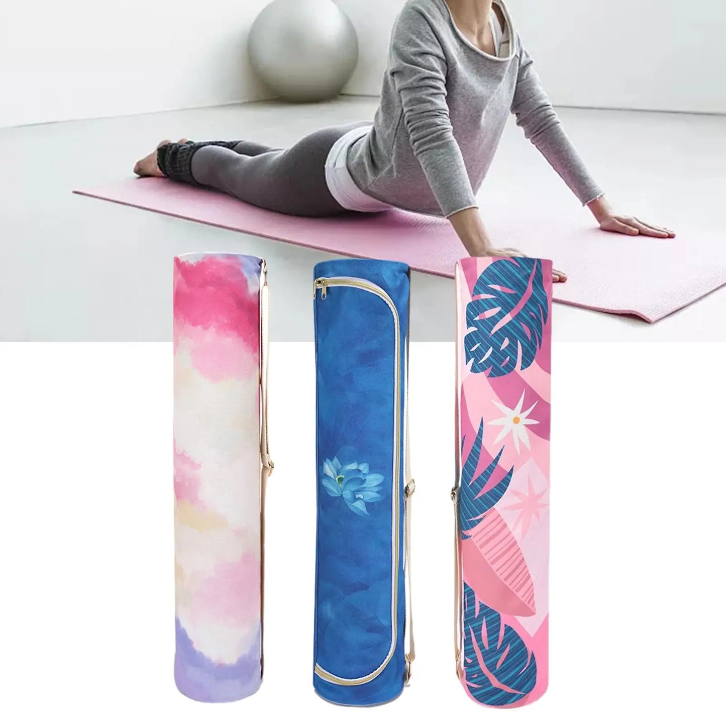 Smooth Zipper Durable Yoga Mat Bag