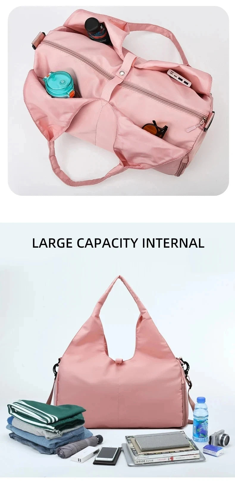 New yoga bag, women's sports and fitness bag, hand luggage bag, durable large capacity storage travel bag
