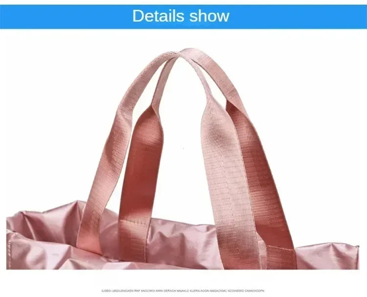 Women Gym Bags Waterproof Sports Swimming Yoga Mat Pink Weekend Travel Duffle Bags for Women Sport Fitness Shoulder Handbag