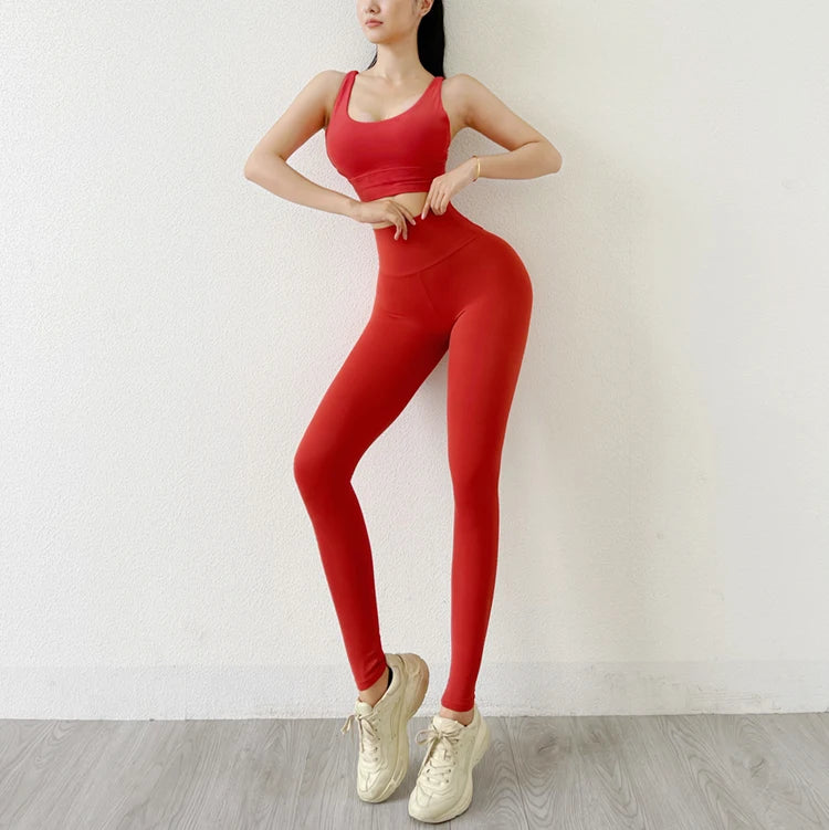 Women's Gym Leggings Pocket Yoga Pants Sexy Naked Feeling  Fitness Sports Pants Stretch Soft High Waist Running Push Up Leggings