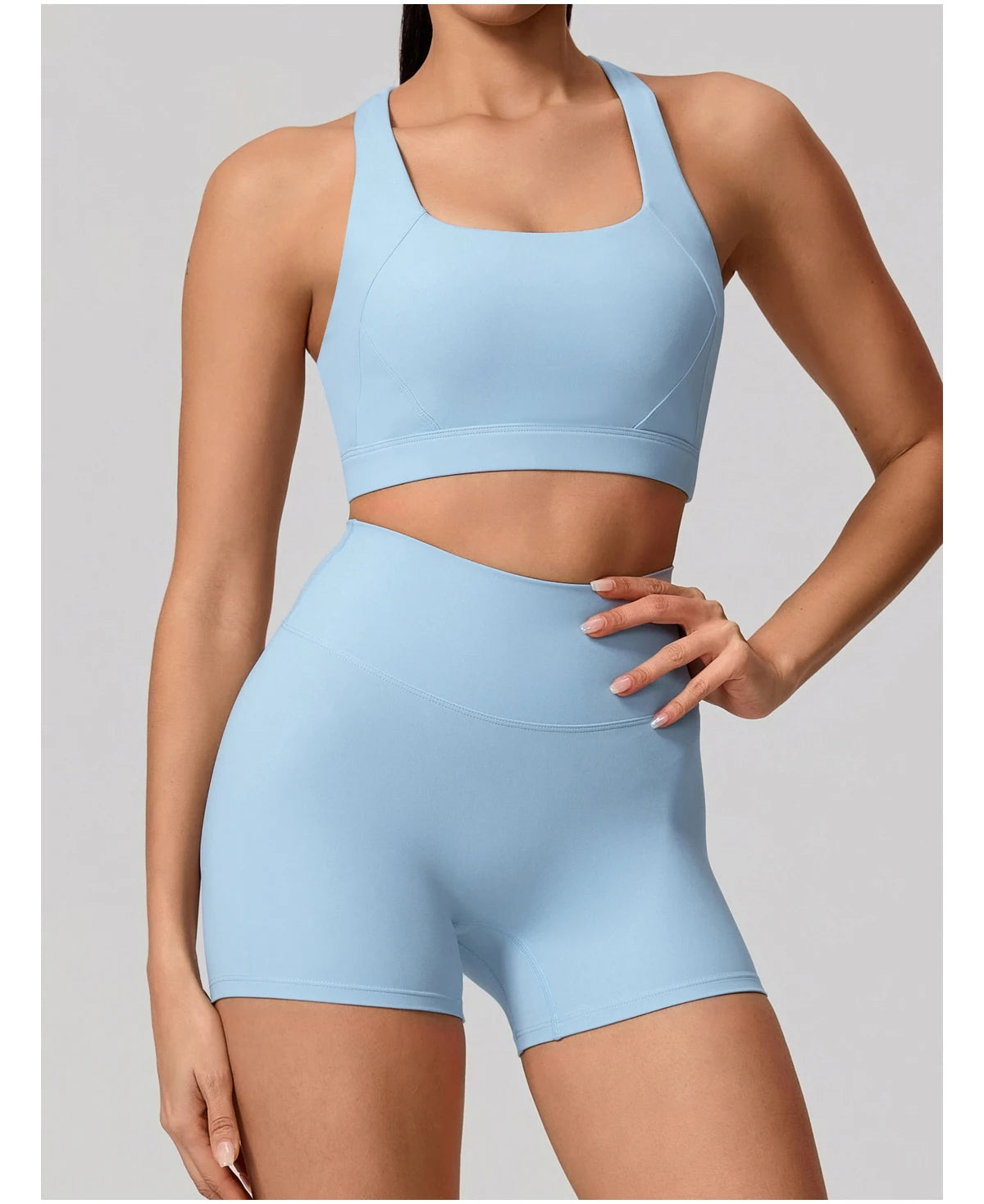 Soften Yoga Set 2PCS Sports Suit Women Gym Set Women Fitness Tracksuit Workout Suit Female Sportswear Quick-Drying Yoga Clothing