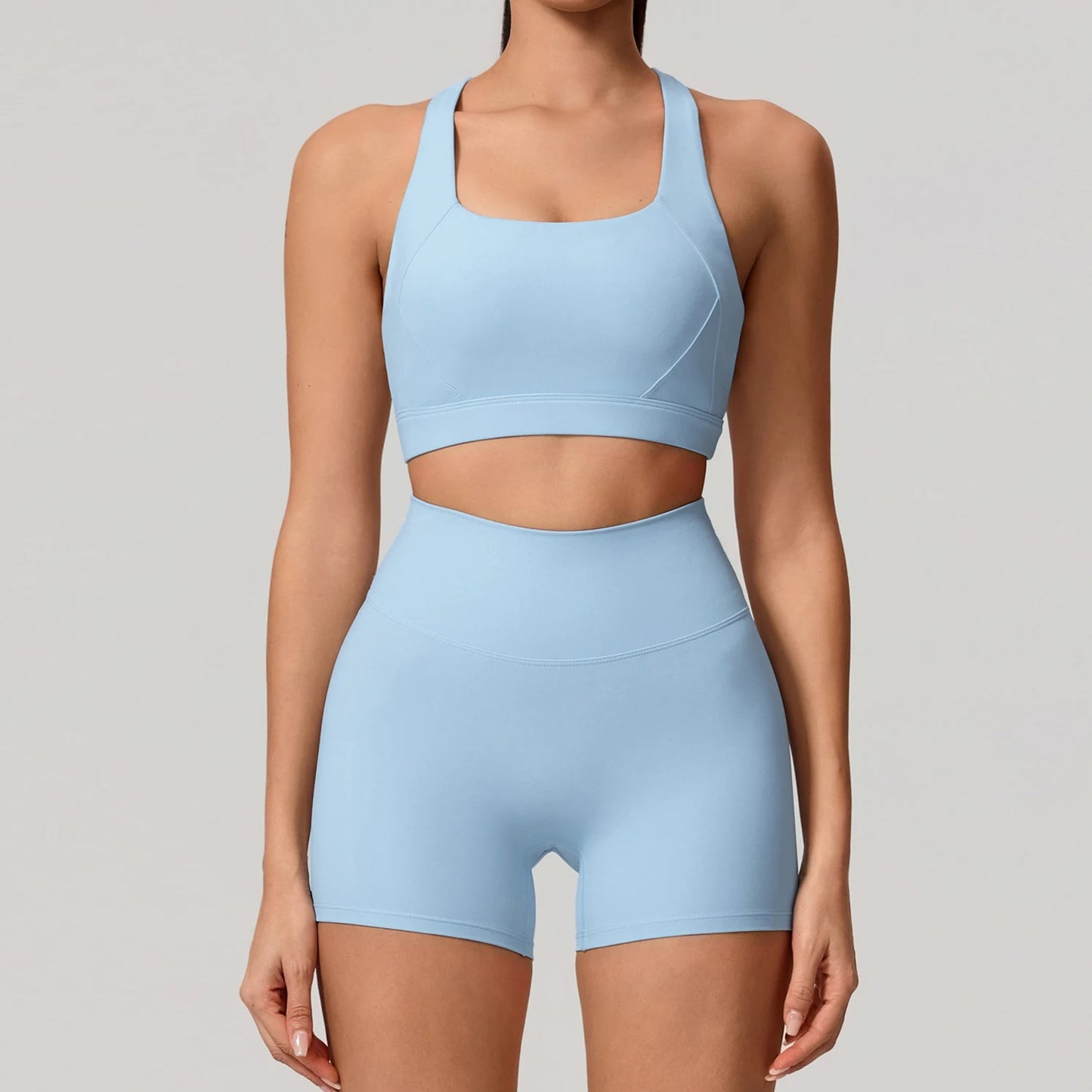 Soften Yoga Set 2PCS Sports Suit Women Gym Set Women Fitness Tracksuit Workout Suit Female Sportswear Quick-Drying Yoga Clothing