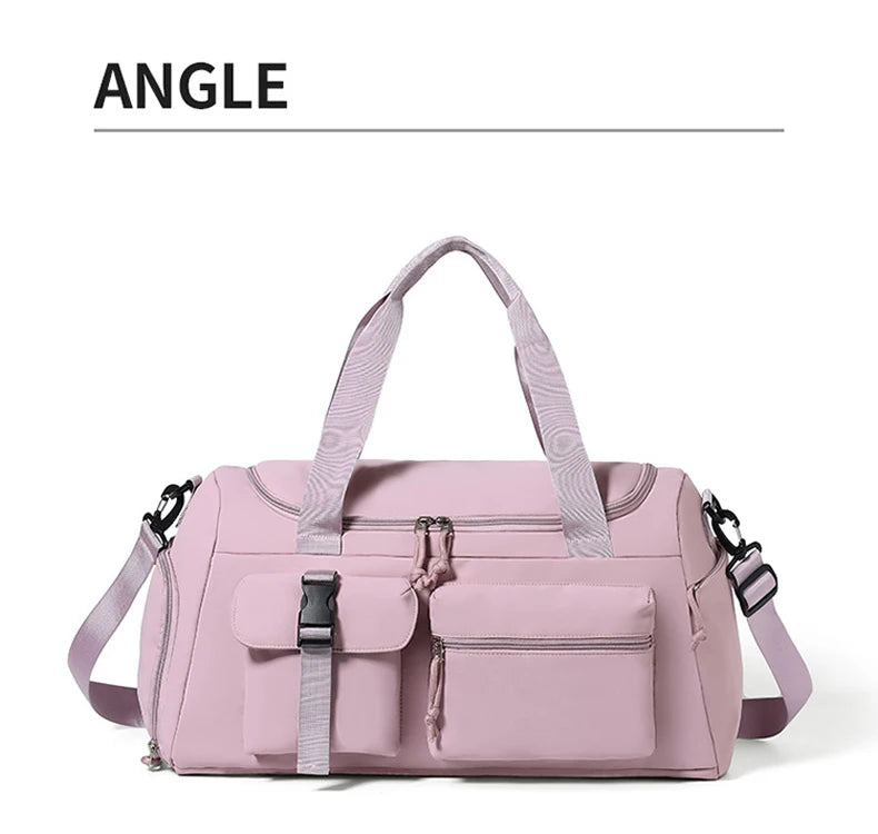 Fitness Bag Gym Sports Dry Wet Handbag with Shoes Compartment Large Shoulder Portable Luggage Bag Travel Storage Crossbody Bag