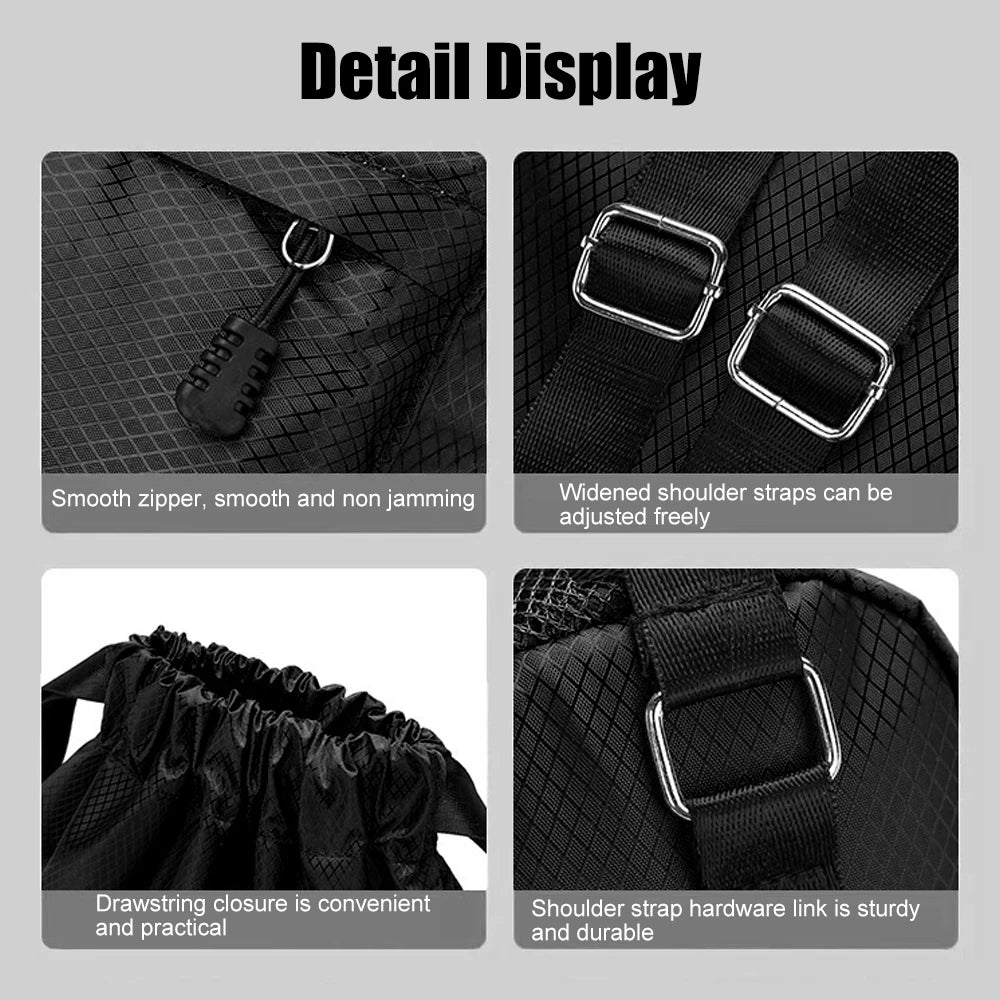 1pcs  Drawstring Backpack Waterproof String Bag,Gym Sackpack Sports Fitness Yoga Bag,Shopping Casual Backpack for Men Women