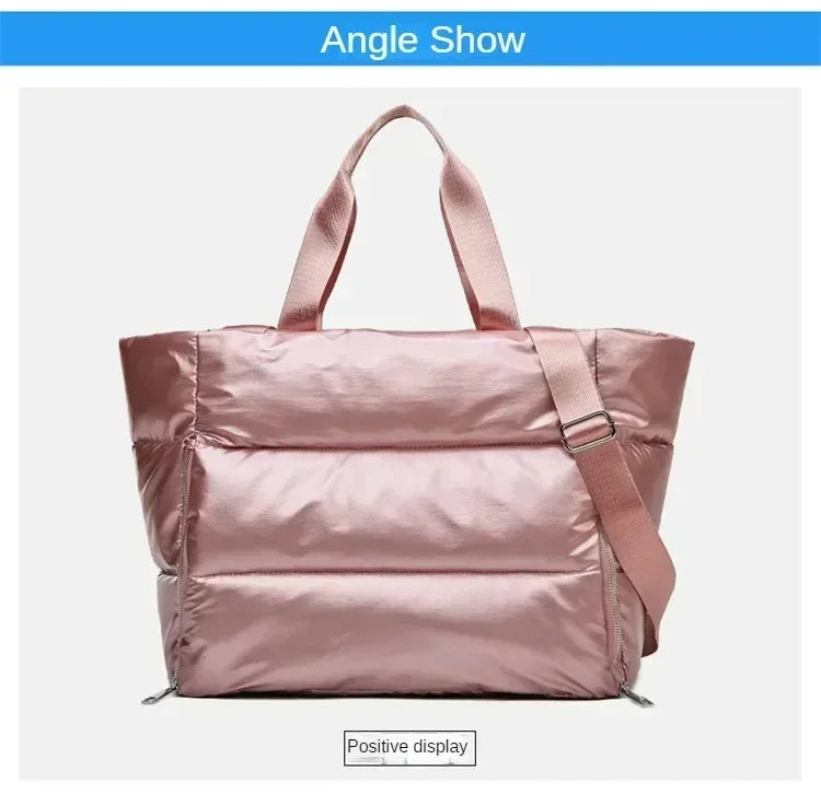 Women Gym Bags Waterproof Sports Swimming Yoga Mat Pink Weekend Travel Duffle Bags for Women Sport Fitness Shoulder Handbag