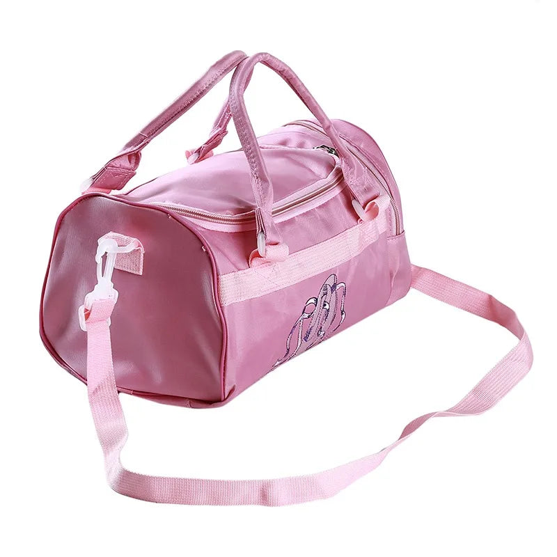 New Ballet Dance Bags Pink Girls Sports Dance Kids Backpack Baby Barrels Package Bag Costume Clothes Shoes Dress Handbag