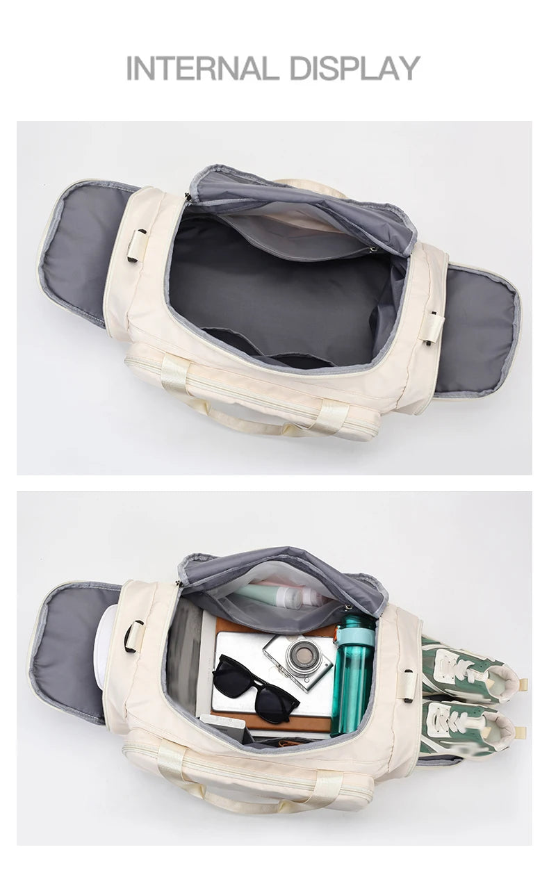 Fitness Gym Bag with Shoes Pocket Yoga Sports Outdoor Travel Business Trip Handbag Dry Wet Short Distance Luggage Shoulder Bags