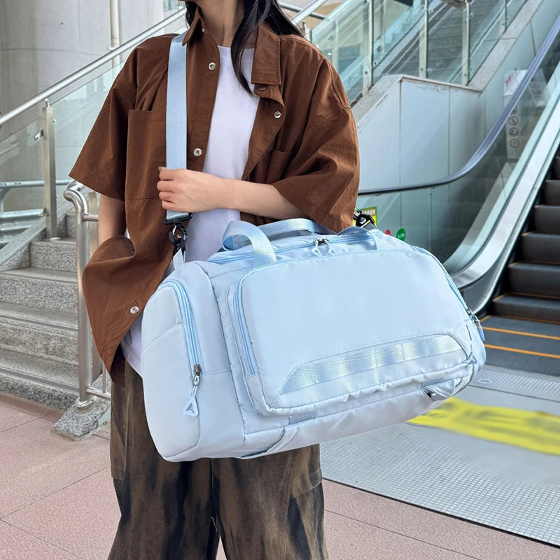 Fitness Gym Bag with Shoes Pocket Yoga Sports Outdoor Travel Business Trip Handbag Dry Wet Short Distance Luggage Shoulder Bags