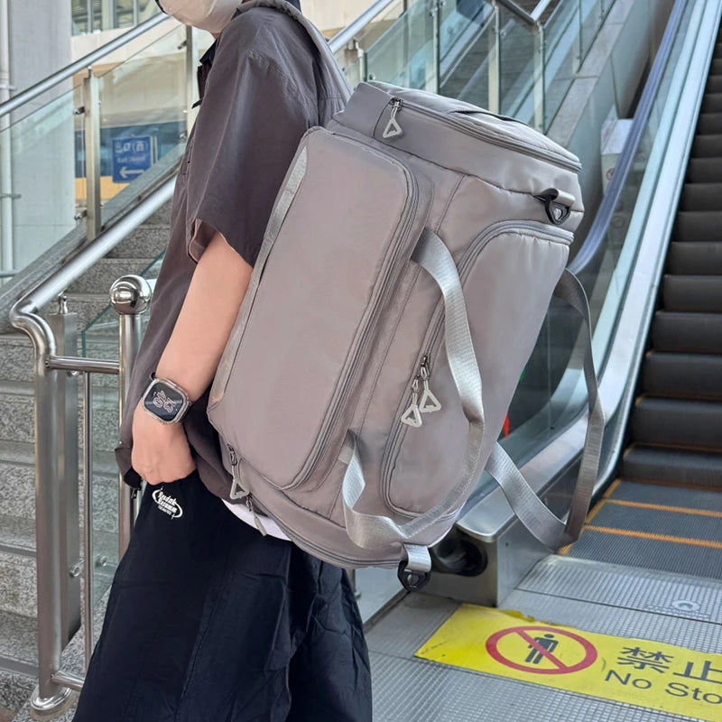 Fitness Gym Bag with Shoes Pocket Yoga Sports Outdoor Travel Business Trip Handbag Dry Wet Short Distance Luggage Shoulder Bags