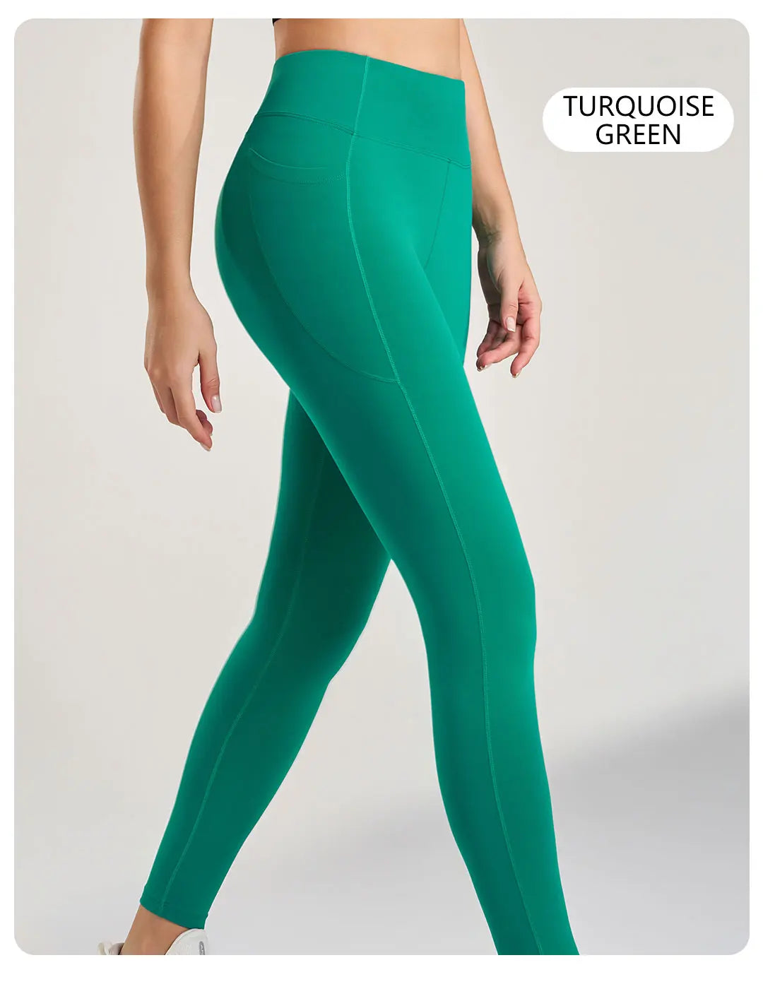 Women's High-Waisted Yoga Leggings Quick Dry  Soft Breathable Pants for Gym Running Pilates-Solid