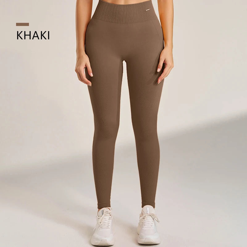 Yoga Pants Lightweight Four-Way Stretch Solid Athleisure Leggings High Waist Plus Size Gym Tight Pants