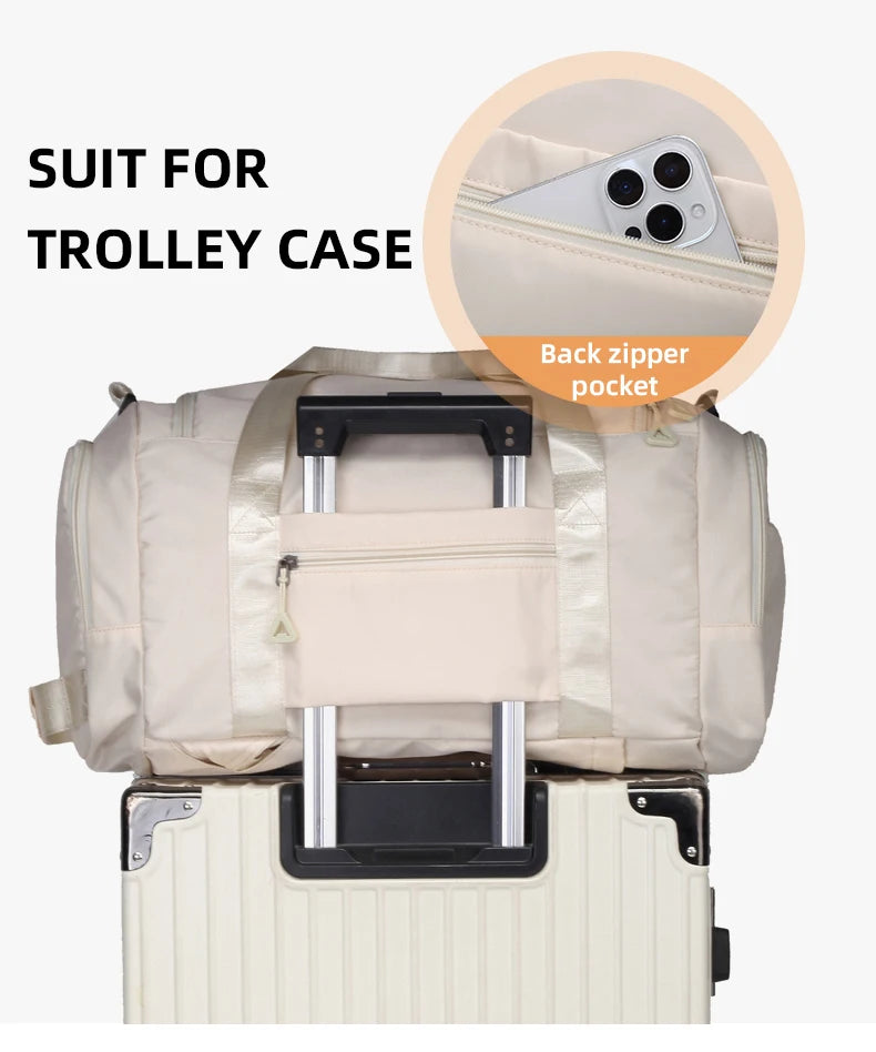 Fitness Gym Bag with Shoes Pocket Yoga Sports Outdoor Travel Business Trip Handbag Dry Wet Short Distance Luggage Shoulder Bags