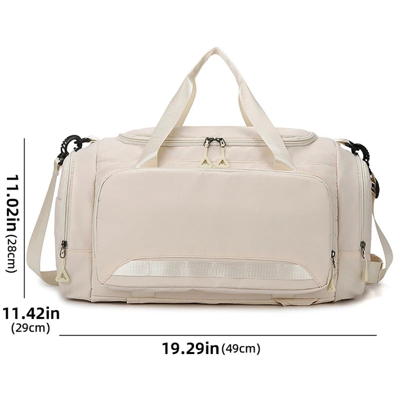 Fitness Gym Bag with Shoes Pocket Yoga Sports Outdoor Travel Business Trip Handbag Dry Wet Short Distance Luggage Shoulder Bags