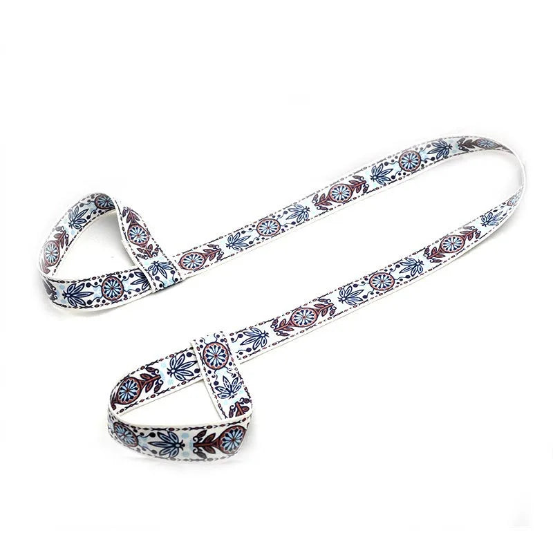 Pilates Elastic Yoga Strap Band Mat Strap Elastic Tape for Fitness 2 in 1 Yoga Equipment Adjustable Yoga Mat Strap YJS01