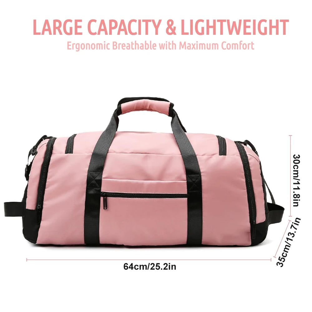1Pcs Gym Bag for Men Women with Shoe & Laptop Compartment, Sports Travel Duffel Bag Backpack for Airplane & Workout, Travel Bag