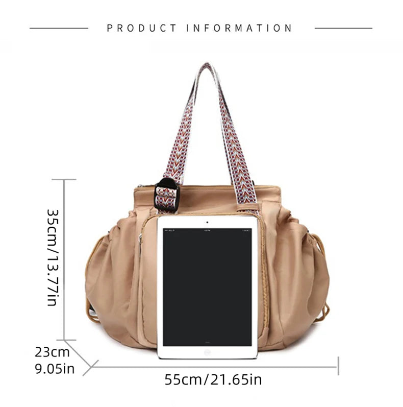 Sports Gym Yoga Backpack Travel Cradle Duffel Bag Outdoor Camping Shopping Storage Handbag Large Multiple Compartments Mummy Bag