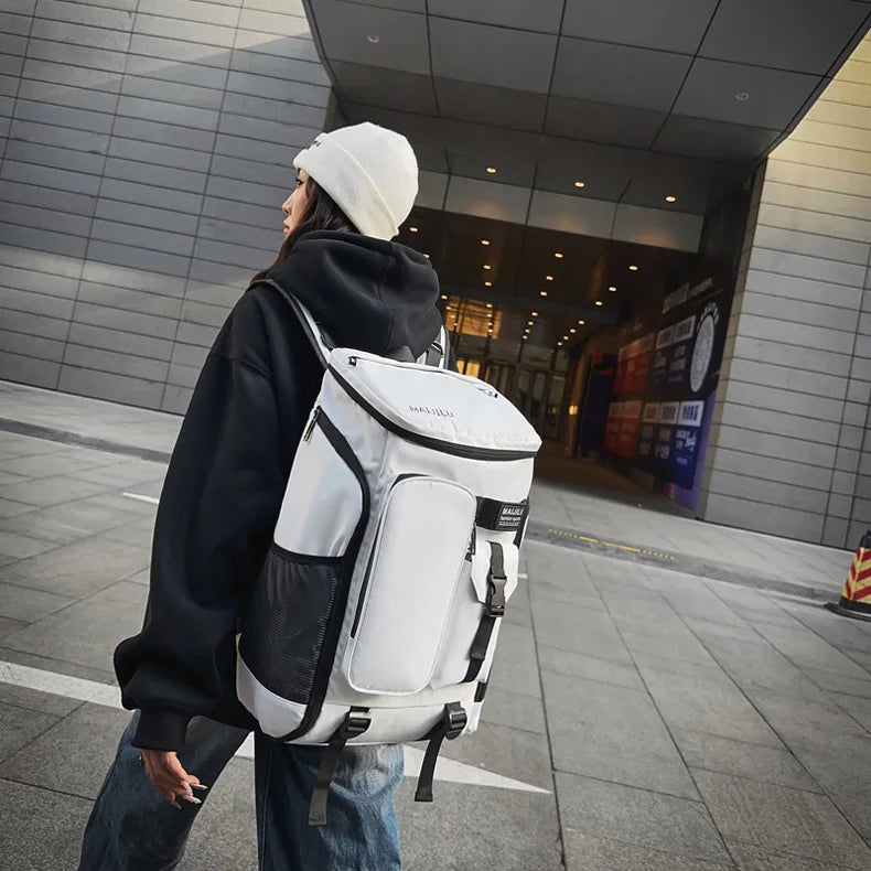 Tennis Badminton Rackets Backpack Large Commuting Sports Bag Shoes Pocket Dry Wet Outdoor Travel Laptop College Schoolbag