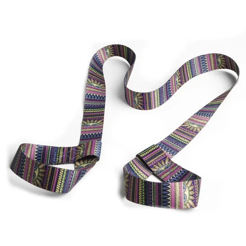 Pilates Elastic Yoga Strap Band Mat Strap Elastic Tape for Fitness 2 in 1 Yoga Equipment Adjustable Yoga Mat Strap YJS01