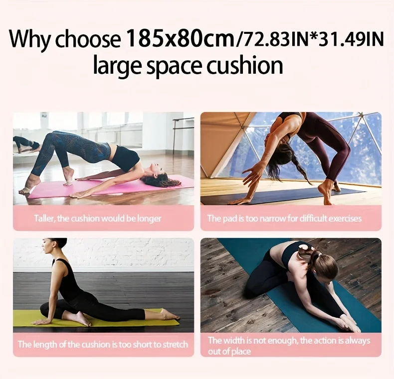 10/15MM Thick NBR Yoga Mats Anti-slip Sport Fitness Mat Blanket For Exercise Yoga And Pilates Gymnastics Mat Fitness Equipment