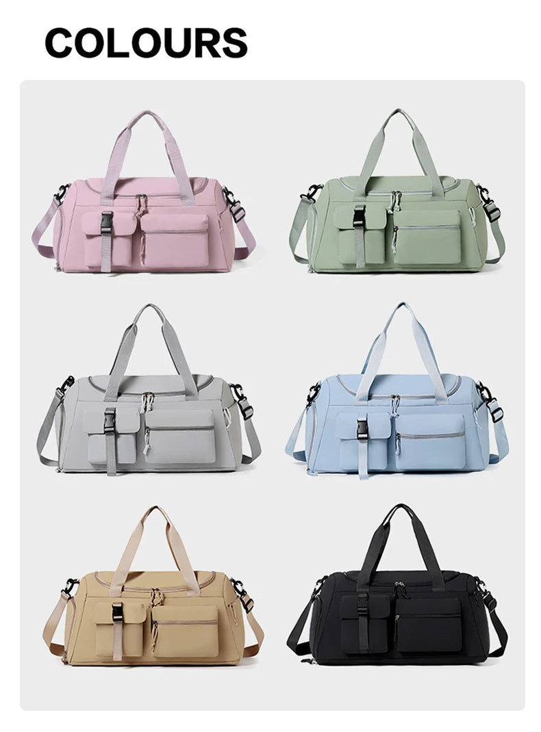 Fitness Bag Gym Sports Dry Wet Handbag with Shoes Compartment Large Shoulder Portable Luggage Bag Travel Storage Crossbody Bag