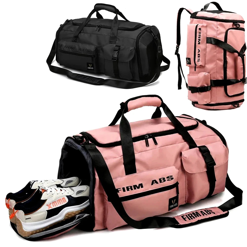 1Pcs Gym Bag for Men Women with Shoe & Laptop Compartment, Sports Travel Duffel Bag Backpack for Airplane & Workout, Travel Bag
