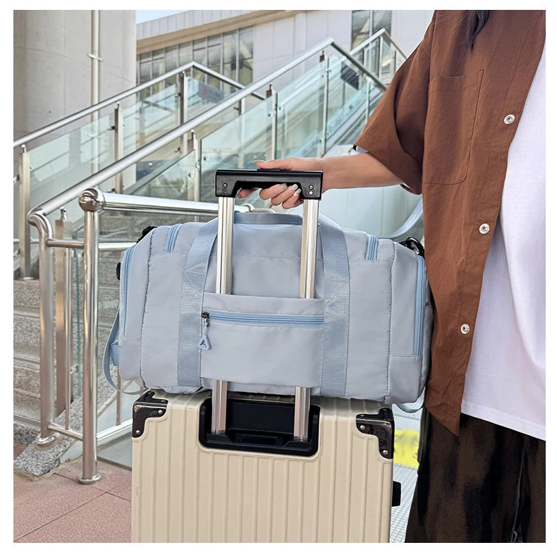 Fitness Gym Bag with Shoes Pocket Yoga Sports Outdoor Travel Business Trip Handbag Dry Wet Short Distance Luggage Shoulder Bags