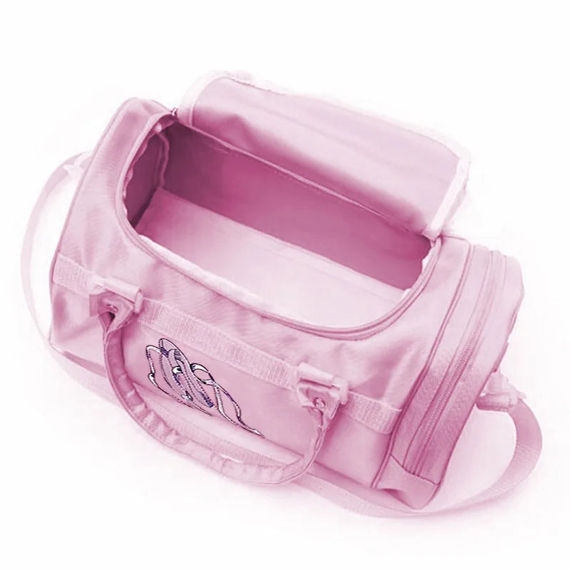 New Ballet Dance Bags Pink Girls Sports Dance Kids Backpack Baby Barrels Package Bag Costume Clothes Shoes Dress Handbag