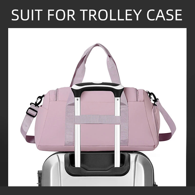 Fitness Bag Gym Sports Dry Wet Handbag with Shoes Compartment Large Shoulder Portable Luggage Bag Travel Storage Crossbody Bag