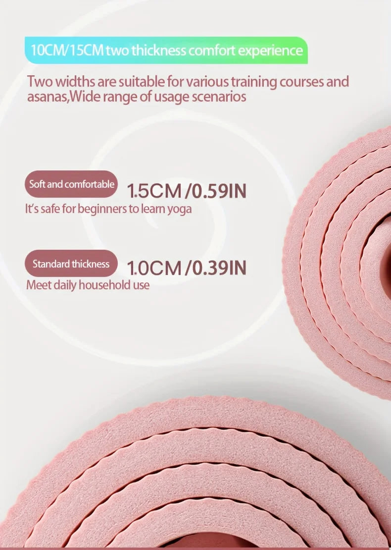 10/15MM Thick NBR Yoga Mats Anti-slip Sport Fitness Mat Blanket For Exercise Yoga And Pilates Gymnastics Mat Fitness Equipment