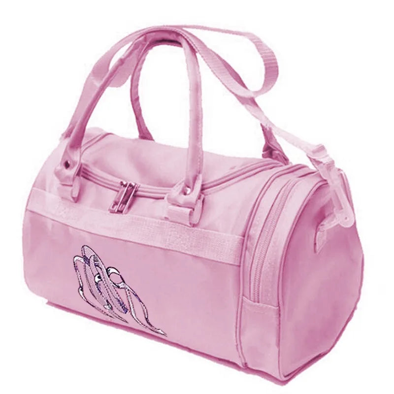 New Ballet Dance Bags Pink Girls Sports Dance Kids Backpack Baby Barrels Package Bag Costume Clothes Shoes Dress Handbag