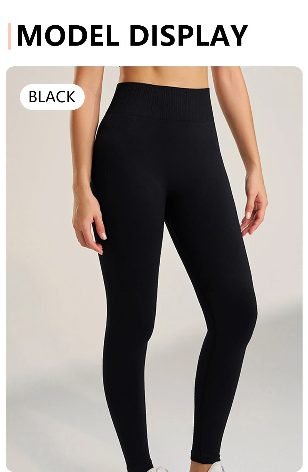 Yoga Pants Lightweight Four-Way Stretch Solid Athleisure Leggings High Waist Plus Size Gym Tight Pants