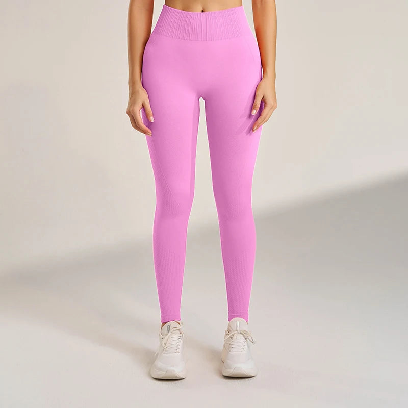 Yoga Pants Lightweight Four-Way Stretch Solid Athleisure Leggings High Waist Plus Size Gym Tight Pants