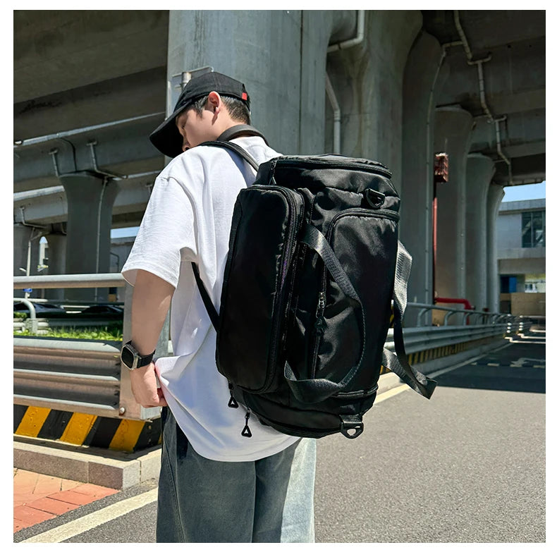 Fitness Gym Bag with Shoes Pocket Yoga Sports Outdoor Travel Business Trip Handbag Dry Wet Short Distance Luggage Shoulder Bags