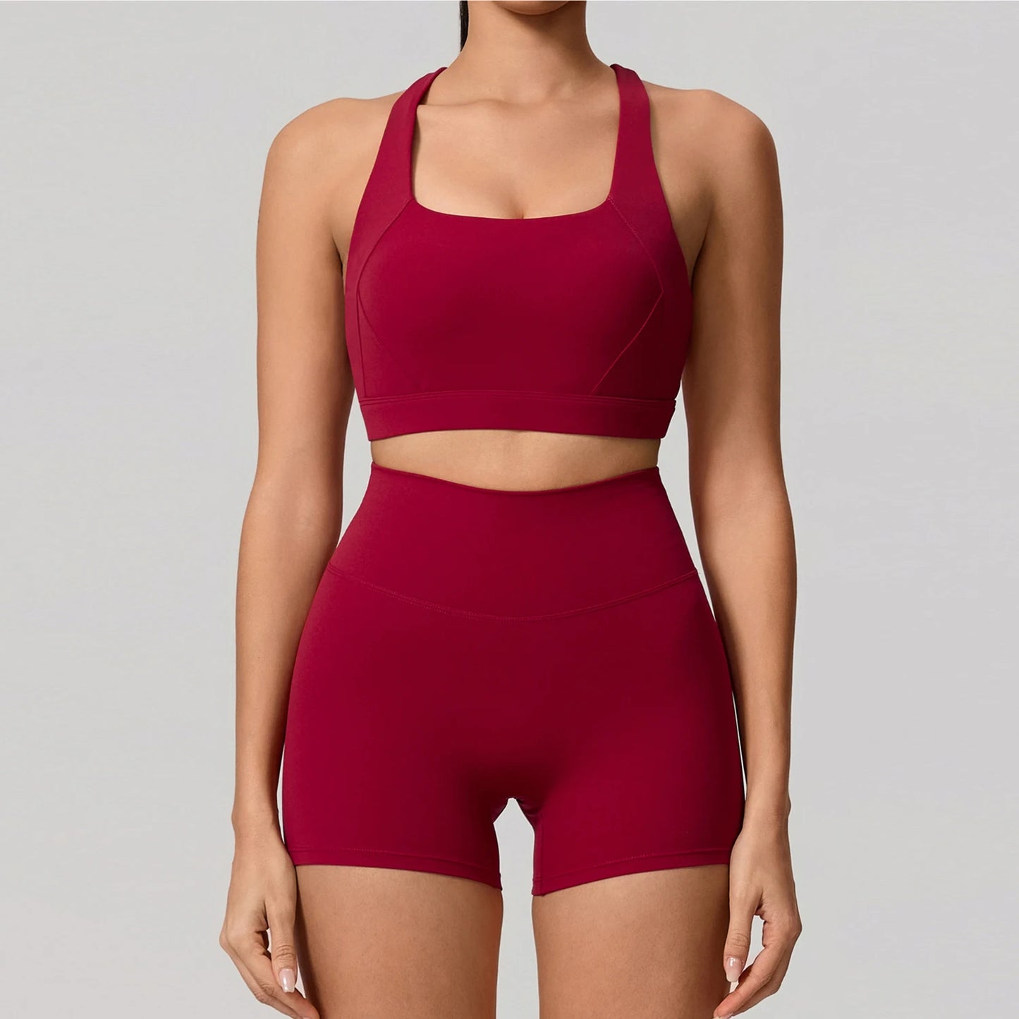 Soften Yoga Set 2PCS Sports Suit Women Gym Set Women Fitness Tracksuit Workout Suit Female Sportswear Quick-Drying Yoga Clothing