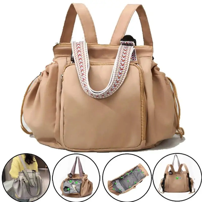 Sports Gym Yoga Backpack Travel Cradle Duffel Bag Outdoor Camping Shopping Storage Handbag Large Multiple Compartments Mummy Bag