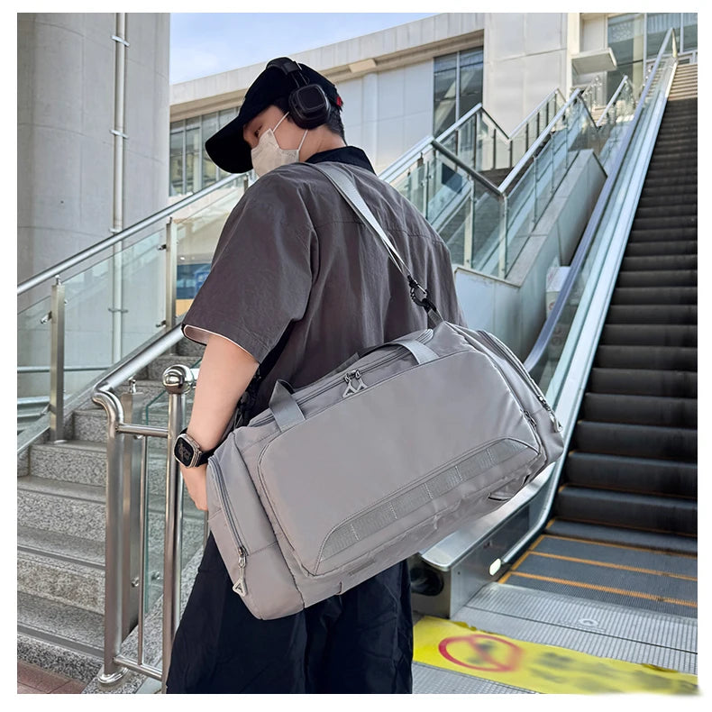 Fitness Gym Bag with Shoes Pocket Yoga Sports Outdoor Travel Business Trip Handbag Dry Wet Short Distance Luggage Shoulder Bags