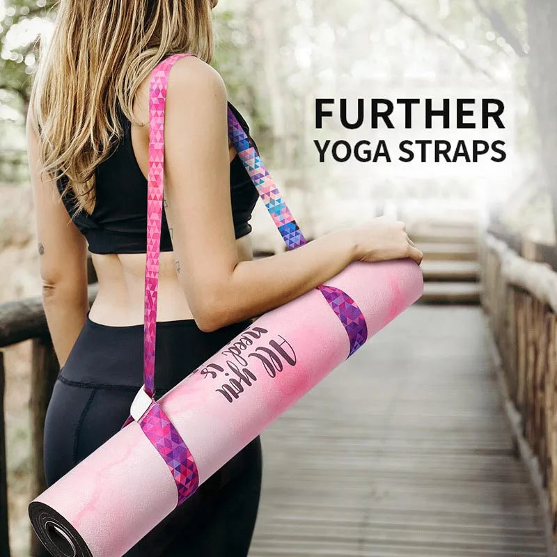 Pilates Elastic Yoga Strap Band Mat Strap Elastic Tape for Fitness 2 in 1 Yoga Equipment Adjustable Yoga Mat Strap YJS01