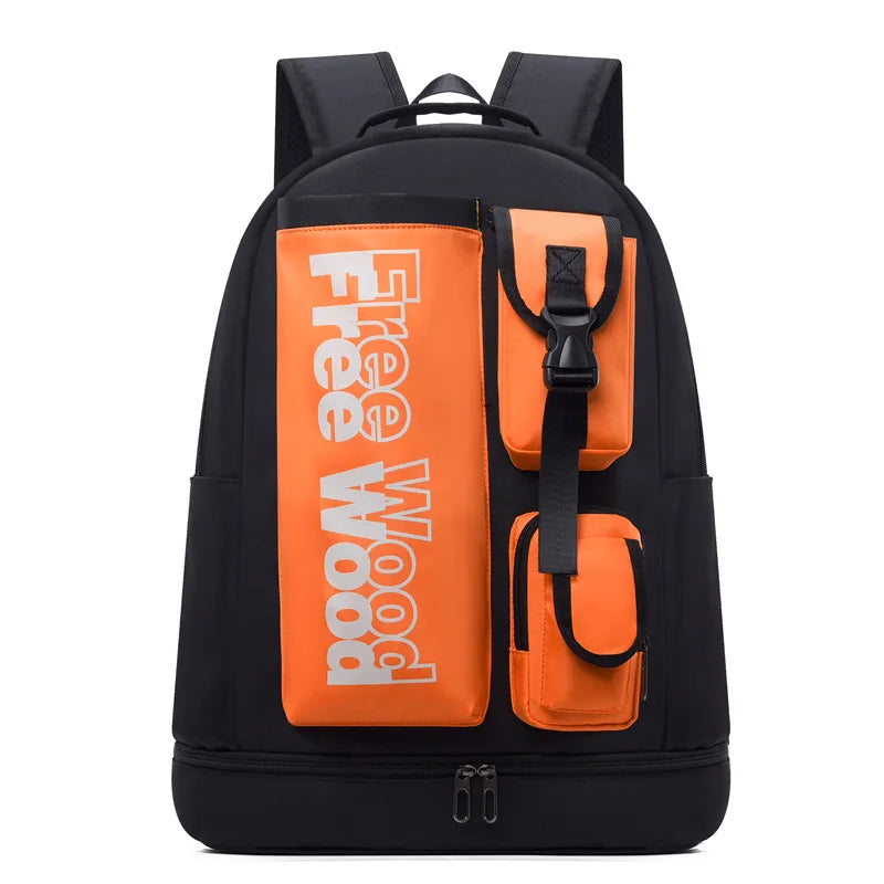 Unisex Tennis Backpack Multifunctional Badminton Racket Bags Large Capacity Sports Bagpack with Shoes Pocket Hold 1-3 Rackets