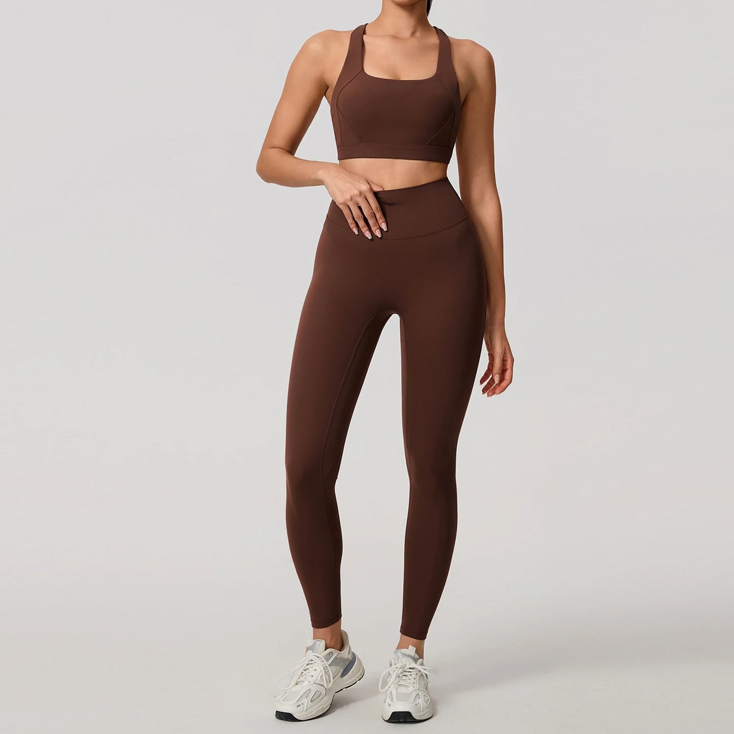 Soften Yoga Set 2PCS Sports Suit Women Gym Set Women Fitness Tracksuit Workout Suit Female Sportswear Quick-Drying Yoga Clothing