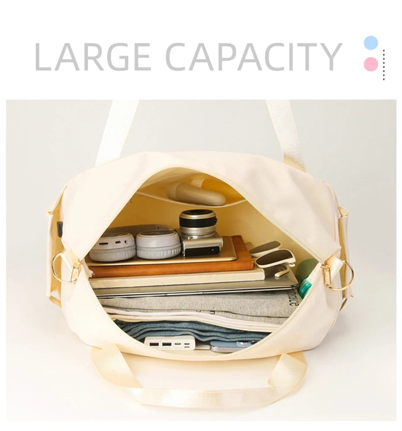 Women Gym Bag Large Fitness Training Bags Dry Wet Separation Yoga Tote with Shoe Pocket Sports Handbag Waterproof Travel Bag