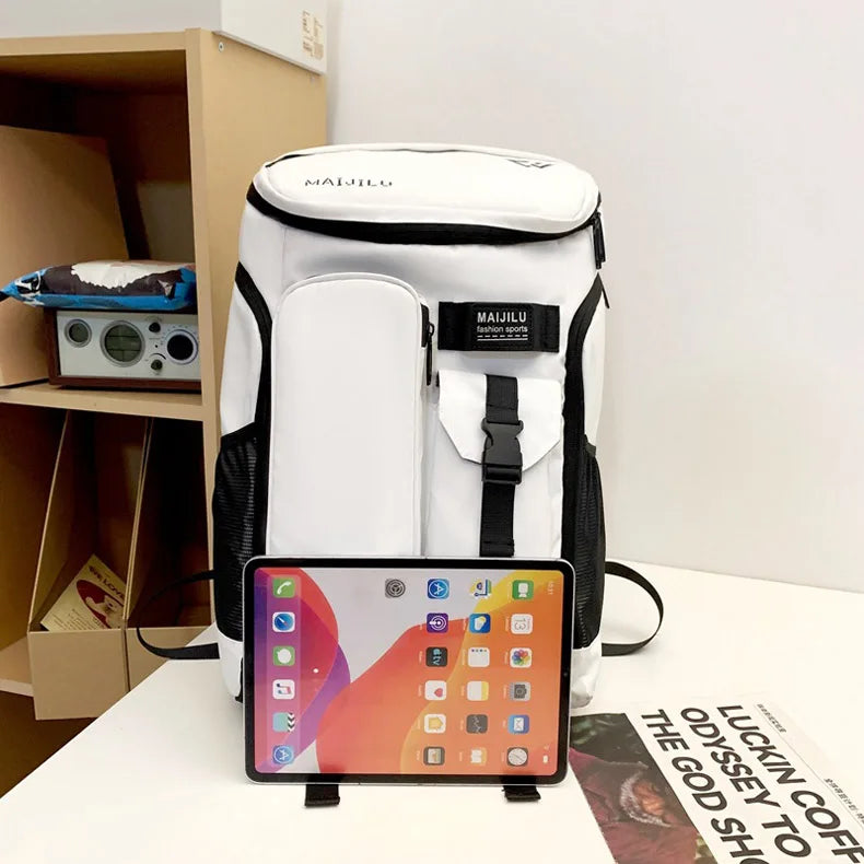 Tennis Badminton Rackets Backpack Large Commuting Sports Bag Shoes Pocket Dry Wet Outdoor Travel Laptop College Schoolbag