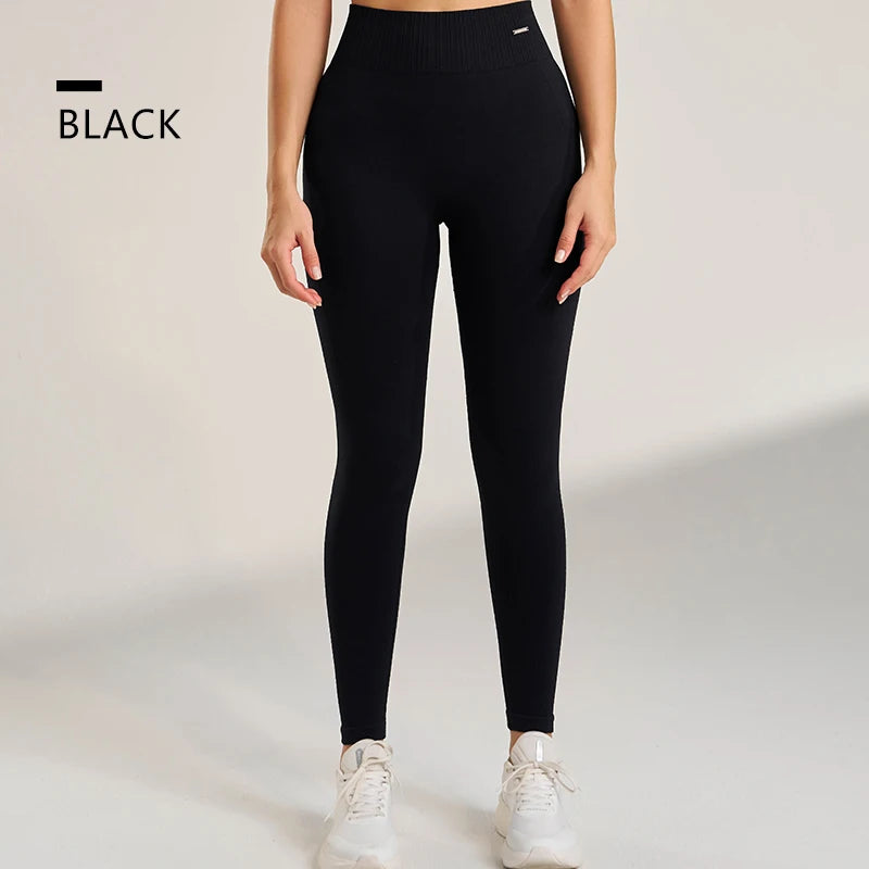 Yoga Pants Lightweight Four-Way Stretch Solid Athleisure Leggings High Waist Plus Size Gym Tight Pants