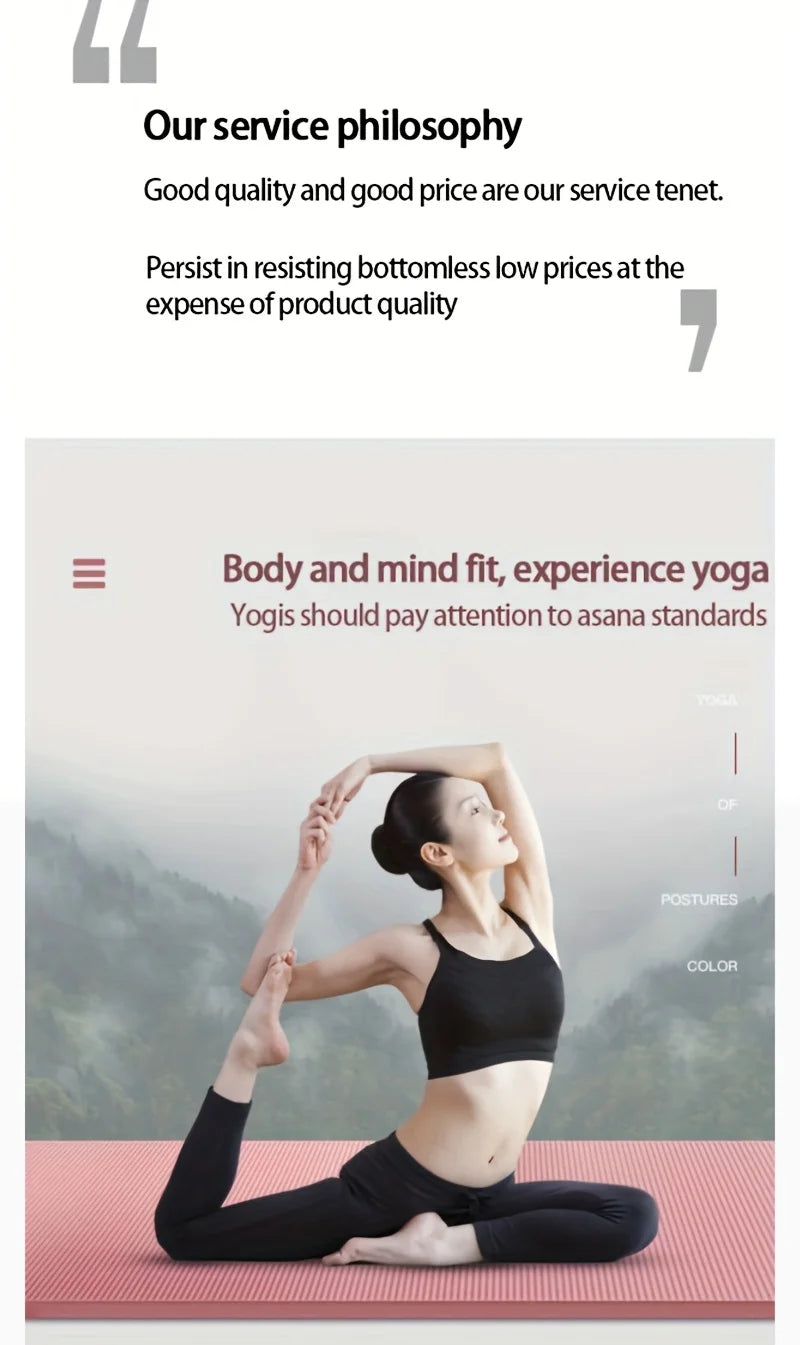 10/15MM Thick NBR Yoga Mats Anti-slip Sport Fitness Mat Blanket For Exercise Yoga And Pilates Gymnastics Mat Fitness Equipment